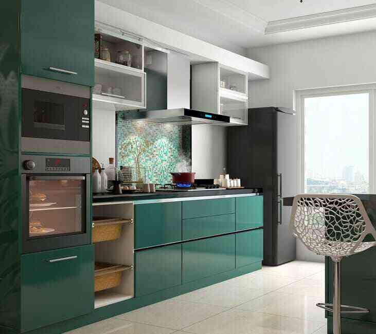 Kitchen Design by Wudley Modular Home Interior, Interior Designer in New Delhi